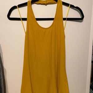 Mustard color halter top